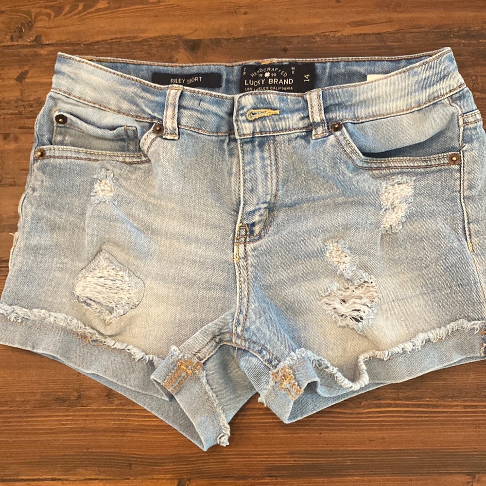 GIRLS Lucky Brand Riley shorts-14 *see pics*